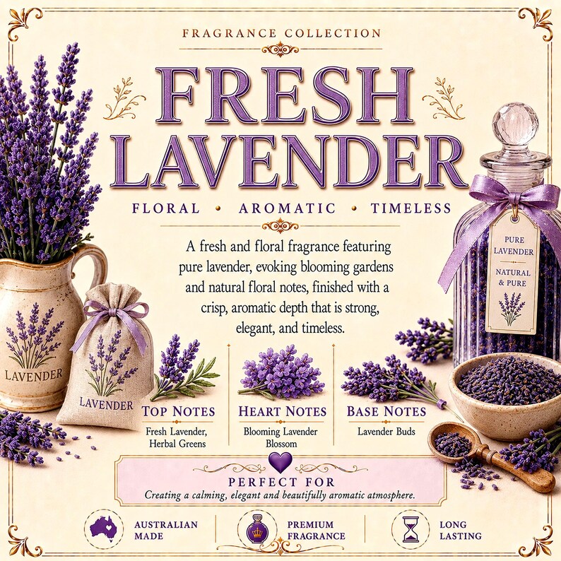 Aceite aromático de lavanda fresca para la elaboración de jabones/velas, perfumes para el baño/cuerpo. imagen 3
