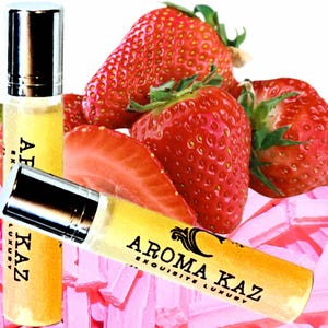 Strawberry Musk Perfume Roll On Fragrance Oil Vegan Alcohol-Free