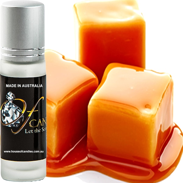 Creamy Caramel Roll On Fragrance Oil, Vegan Ingredients, Cruelty-Free, Alcohol Free Perfume, Hand Poured