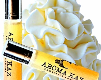 Buttercream Vanilla Roll-On Fragrance Oil Alcohol Free Perfume with Vegan Ingredients Cruelty-Free Hand Poured Scent for Daily Wear