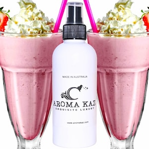 Strawberry Milkshake Body Spray Mist Alcohol-Free Perfume Vegan Ingredients Cruelty-Free Fragrance Hand Poured Luxury for Everyday Wear