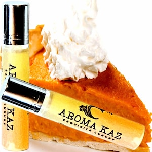 Pumpkin Pie Roll-On Fragrance Oil Alcohol Free Perfume with Vegan Ingredients Cruelty-Free Hand Poured Scent for Daily Wear