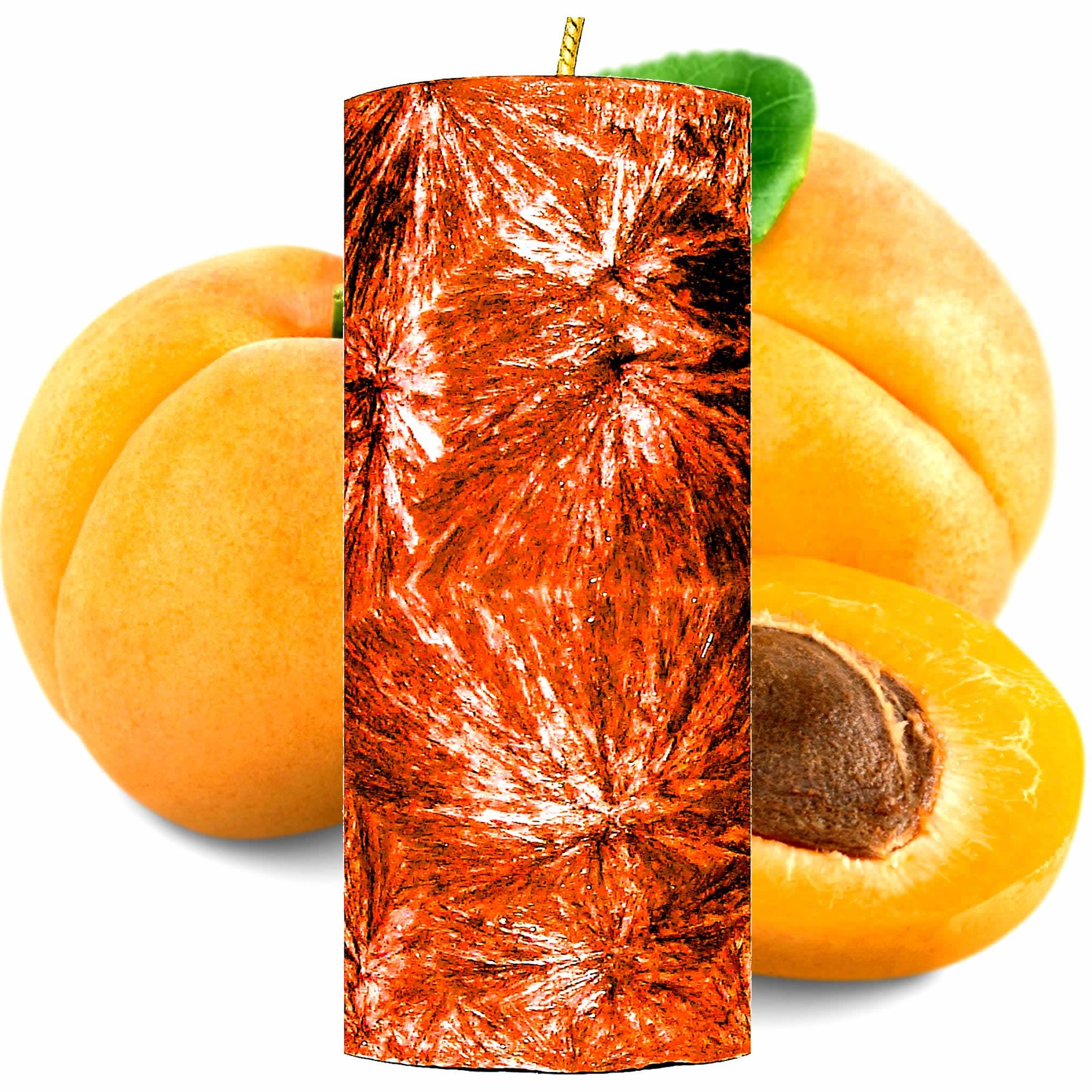 Apricot Peaches Eco-Friendly Scented Pillar Candle Choose Your Color/Size/Style Cruelty Free Home Decor Fragrance