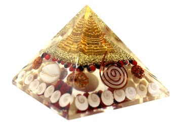 Lakshmi Pyramid – Shri Yantra, Rudraksha, Gomti Chakra – Wealth Enhancer