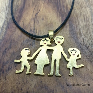 Familie Halskette, schöner Schmuck, perfektes Geschenk, Minimalist Geschenk, Geschenk für Mama, Weihnachtsgeschenk, Familie Premium Qualität Anhänger, Liebe