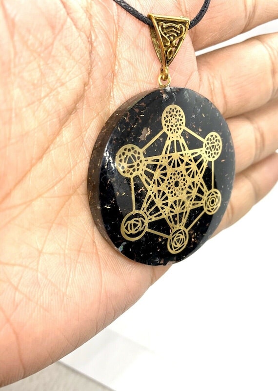 Orgon Orgonit Anhänger Reiki mit Kette Stern Spiritualität Energie