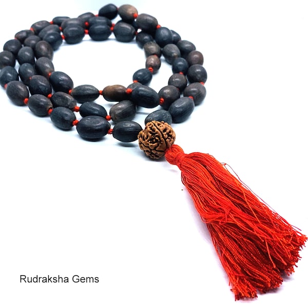 Lotus seed kamal gatta Japa mala 54+1 beads hindu prayer yoga meditation japa mala, Meditation Mala, Yoga Rosary, Mantra Chant Natural beads