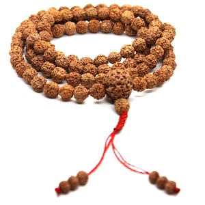 LAB Certified 1081 Bead Rudraksha Mala 5 Mukhi Face Lord Shivas