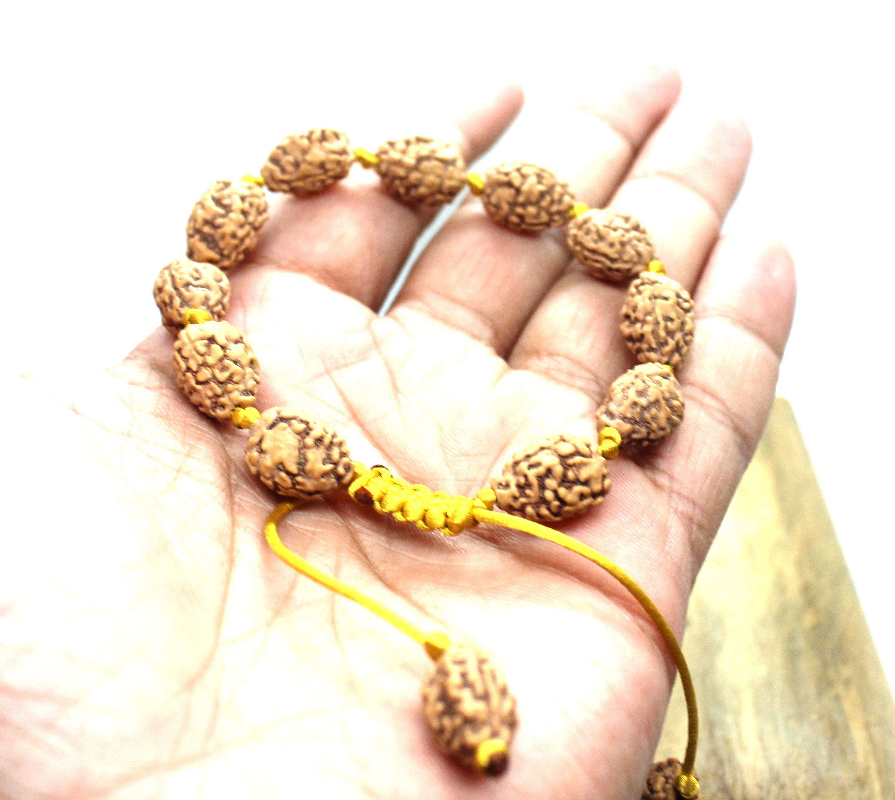 4 Mukhi Rudraksha / Four Face Rudraksh Bracelet Aum Om -18-20 MM --Nepal  Bead | eBay