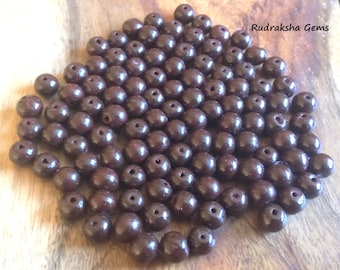 Rosewood Beads, DIY mala making 8mm Round Dark Brown Wood, Rosary Making