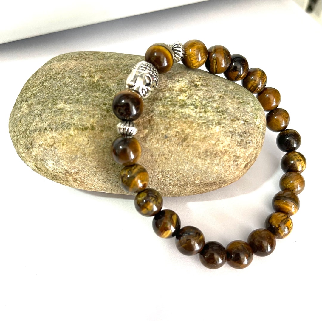 【AEKKI】4 Tigers Eye Gemstone Bracelet (約8mm+10mm) Amazon.com: Mayting 10mm Natural Tiger Eye Bracelet Elastic