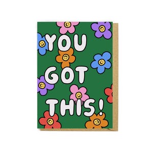 Vous avez cette carte - Carte porte-bonheur - Encouragement - Carte de correspondance - Nouvelle carte de travail