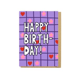 Carte de joyeux anniversaire - Carte de joyeux anniversaire - Carte de fête - Carte pour elle - Carte toutes les occasions - Carte de fleurs