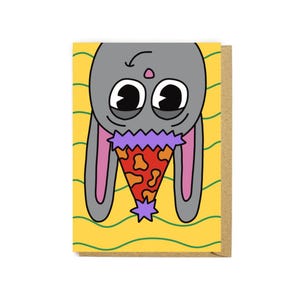 Carte de lapin d'anniversaire - Carte de joyeux anniversaire - Lapin - Carte de fête - Cadeau lapin - Carte toutes les occasions