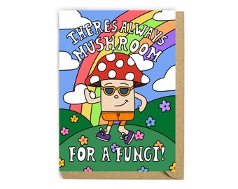 Fungi Pun Greeting Card - Mushroom Lover Gift