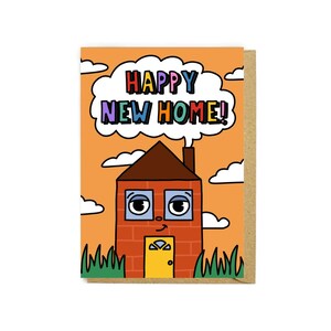 Cartão de feliz novo lar - Cartão de boas-vindas - Cartão de nova casa