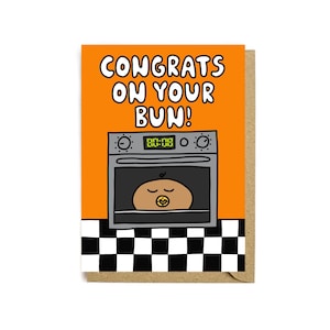 Gefeliciteerd met je knot! kaart - Wenskaart - Babyshowerkaart - Gerecycleerde kaart - Grappige kaart - Feest - Leuke kaart - Nieuwe baby