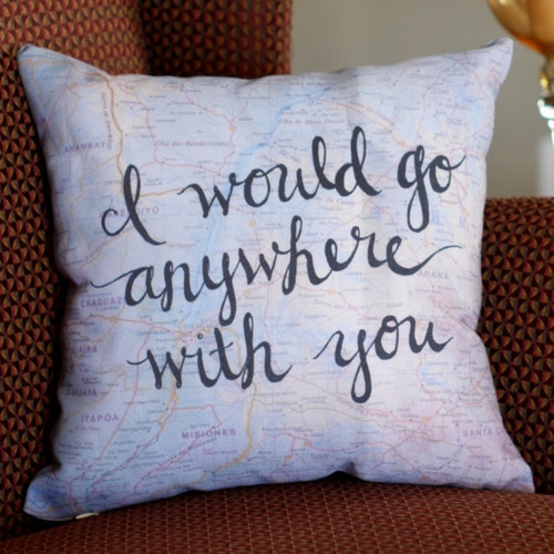 Travel Quote Throw Pillows Valentines Day Gifts for Husband Etsy