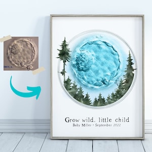 Woodland Nursery Print Custom Embryo Painting IVF Gifts - Forest Nursery Wall Art Embryo Watercolor Personalized Baby Art Nature Nursery Art