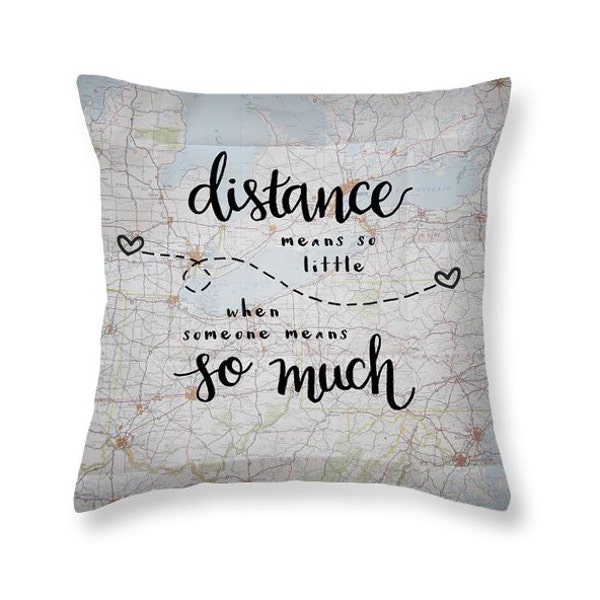 Long Distance Relationship Pillow Etsy