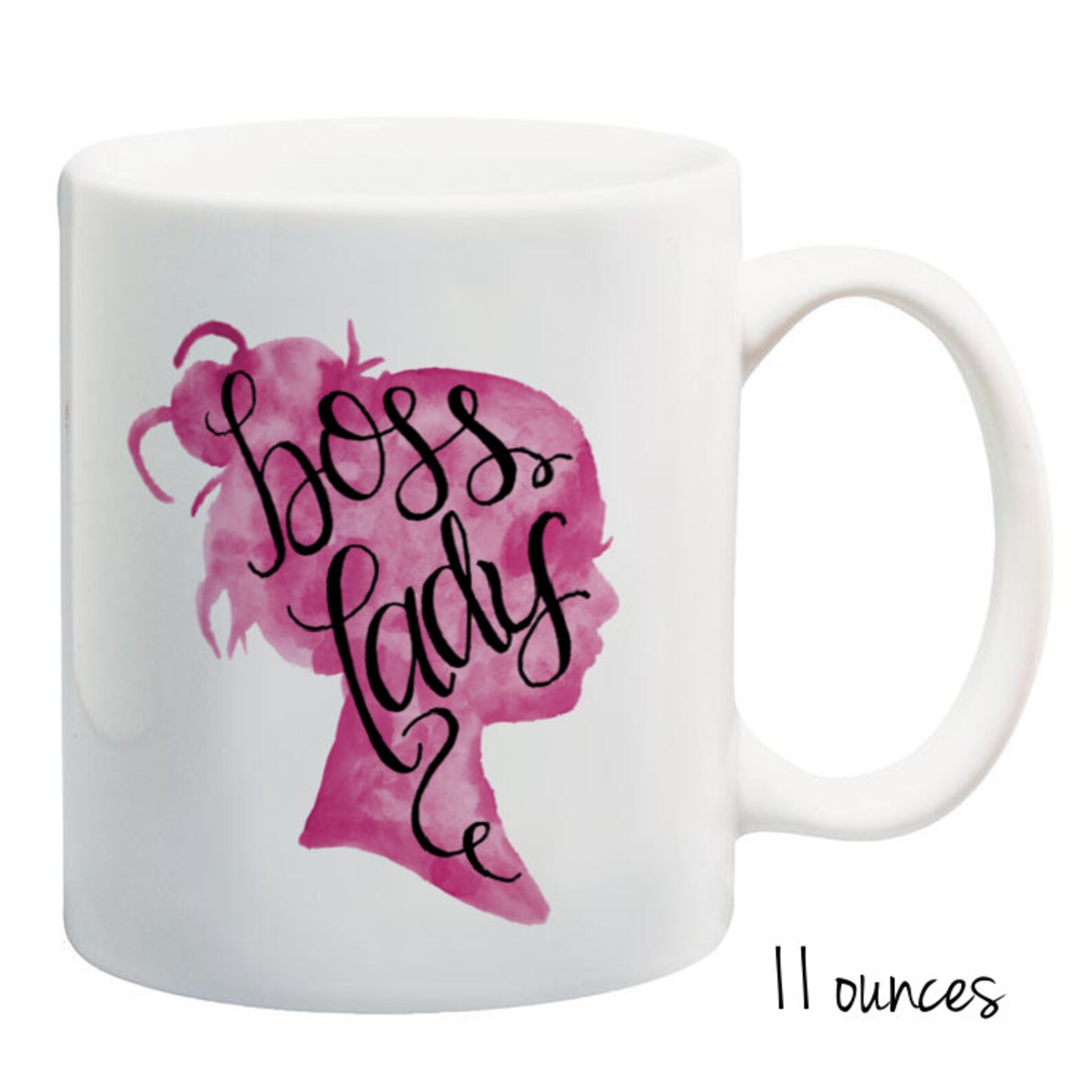Quote Mug Boss Lady Mug Pink Coffee Mug Gift for Boss Etsy