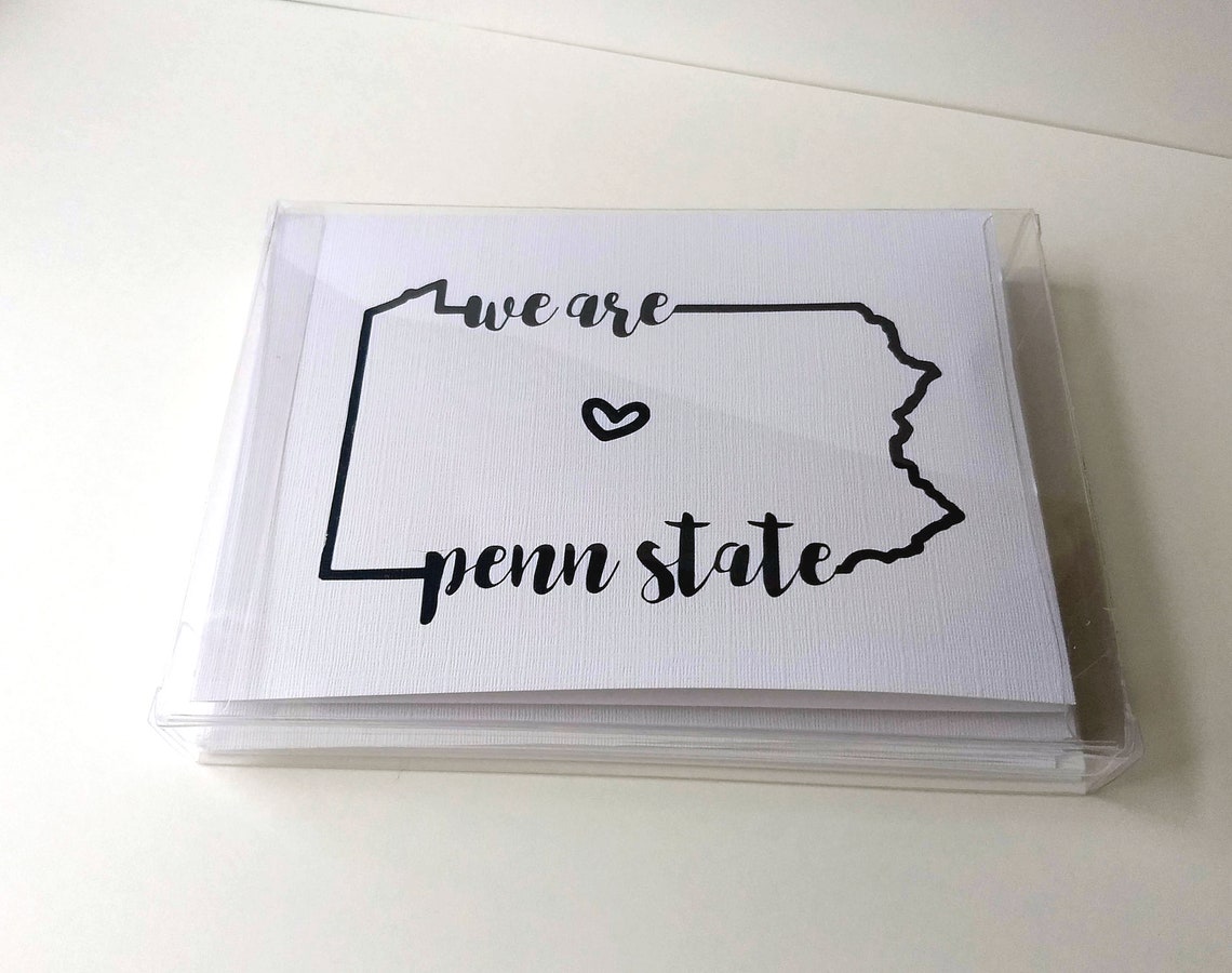 We Are Penn State Card Penn State Gift Blank Greeting Cards Etsy