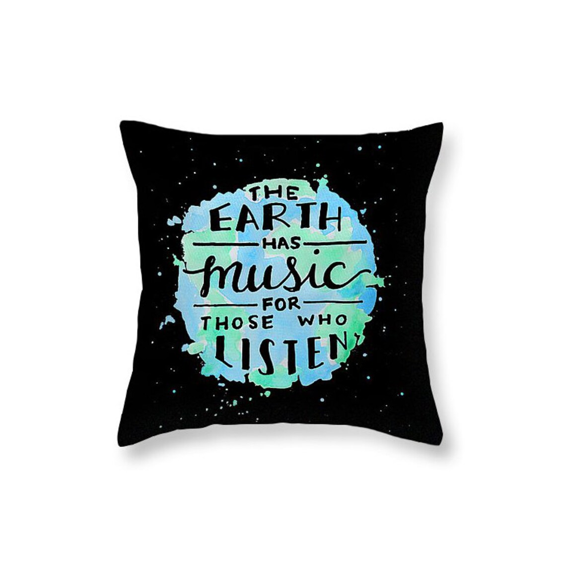 Word Art Pillow Earth Pillow Outer Space Decor Space Pillow Etsy