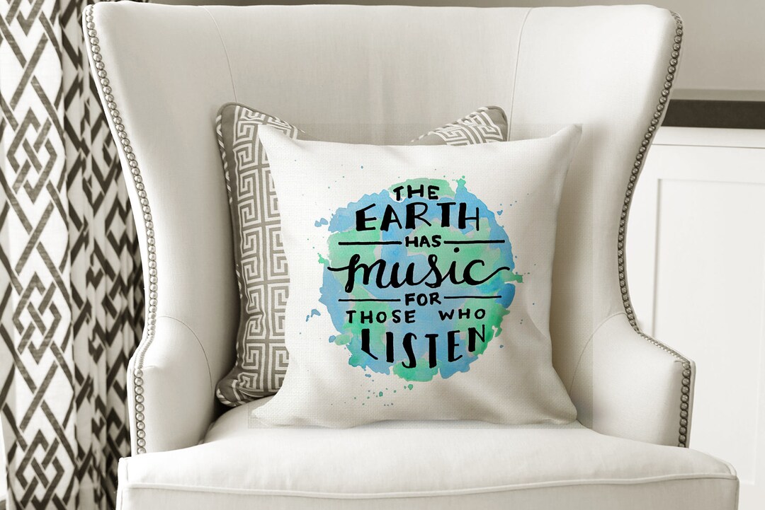 Decorative Pillows With Sayings Earth Accent Pillows Blue and