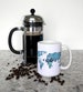 Coffee Cup Travel Coffee Mug Explore Art Mug World Map - Wanderlust Mug Teal Mug Gift for Travelers - Travel Quote Mug Travel Gift 