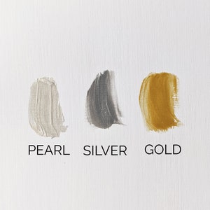 Add On Add Metallic Paint to your Print Order Gold Silver Or Pearl Accent Hand Painted Accent for Custom Embryo Painting IVF Gift image 2