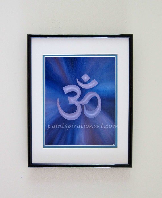Pintura De Arte Original De La Pared De Om Imprimir Arte Etsy
