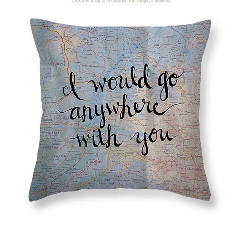 Travel Quote Throw Pillows Valentines Day Gifts for Husband Etsy