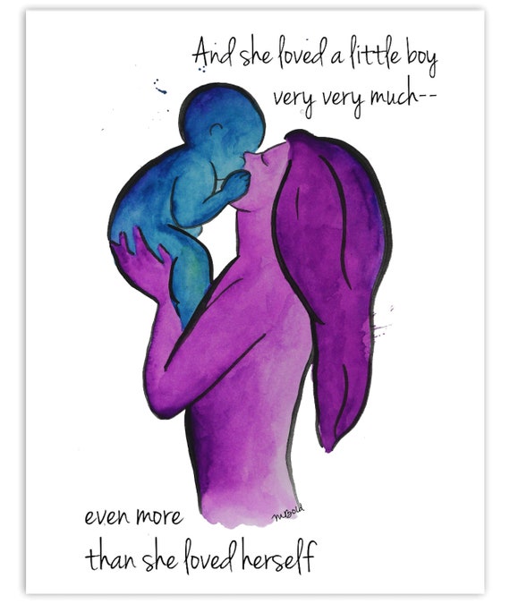 Quote Painting For Mom Being A Mother Quote Watercolor Print Pregnancy