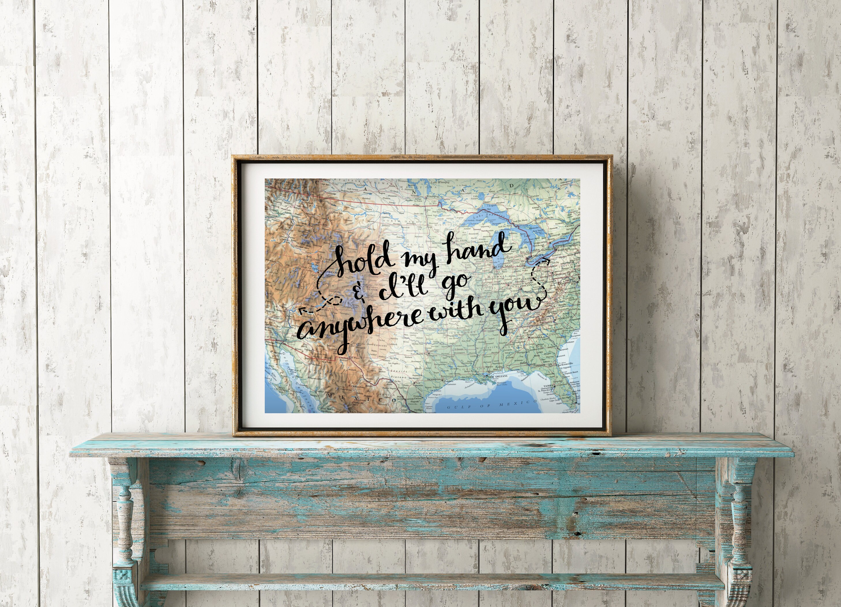 Society6 ケース Love by Quotes Love Quote Print Travel Prints - Love Gift for Boyfriend Map