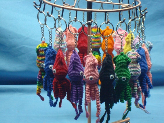 Squidzy Key Chain / Etsy