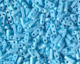 QTL-41FR: Matte Op. Turquoise Miyuki,  Tila Bead  7.2g tube