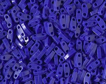 Tila Bead Opaque Cobalt, Miyuki,  Quarter or Half , 7.2 gram tube