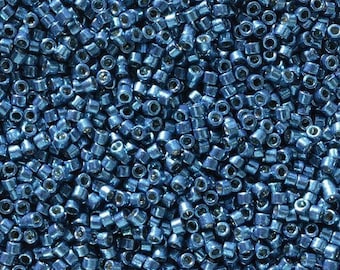 NEW! DB2517, Duracoat Galvanized Mermaid Blue 11/0 Miyuki Delica Bead, 7.2 gram Tube
