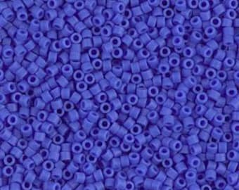 DB1588, Opaque Cyan Blue, 11/0 Miyuki Delica Bead, 7.2gram Tube
