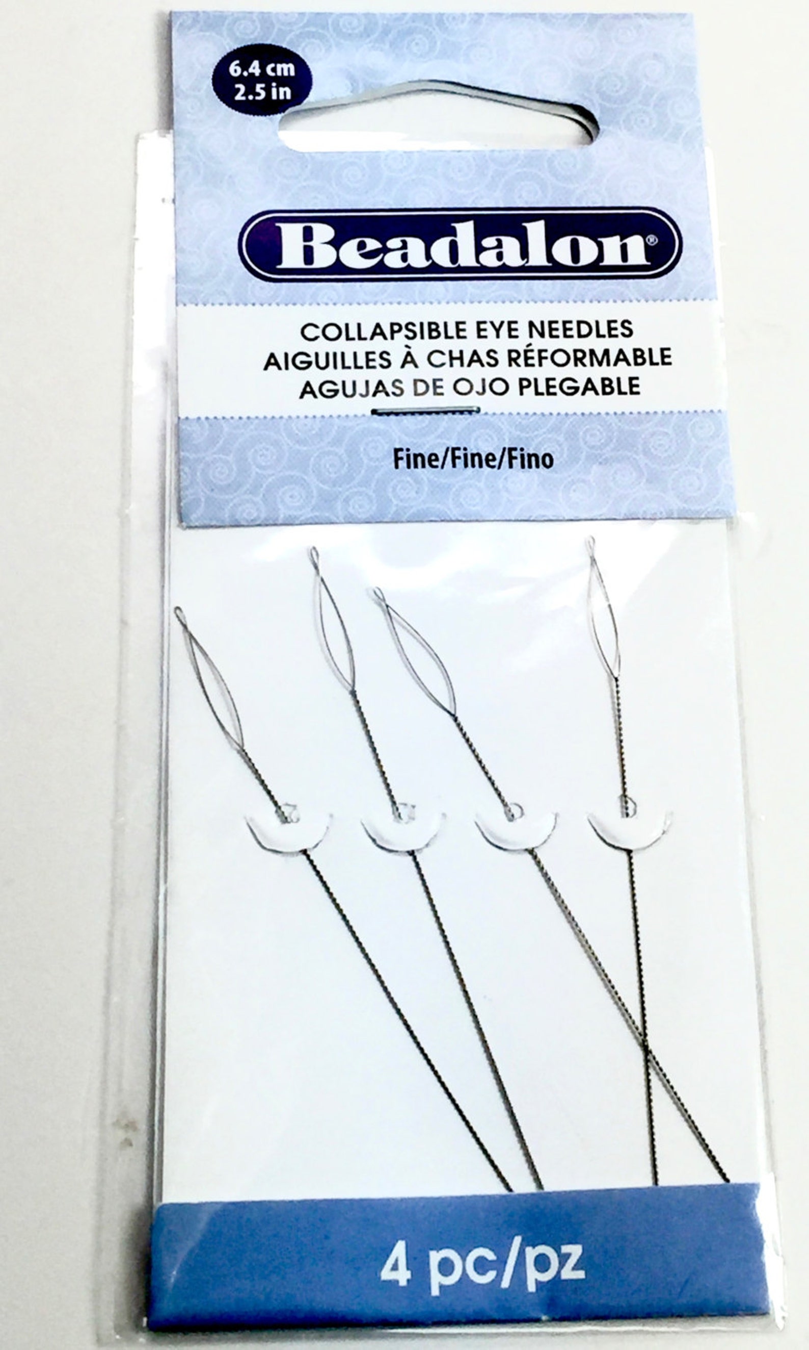 FINE Collapsible Eye Beading Needles 21/2 Flexible Etsy