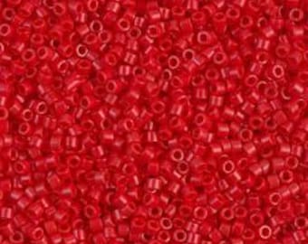 DB723 Opaque Dark Cranberry, 11/0 Miyuki Delica Bead, 5grams