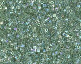 DBC00600 Delica Hex Cut Lime Lined Crystal AB 11/0 7,2g Tube