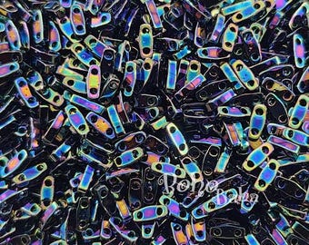 Quarter Tila Bead Blue Iris 7.2gram tube QTL 455