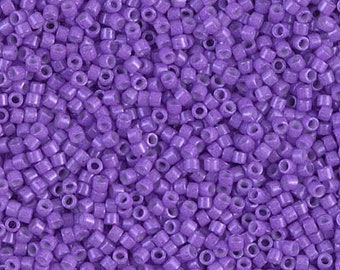 DB1379, 11/0 Miyuki Delica Seed Beads, Opaque Red Violet, 7.2 grams