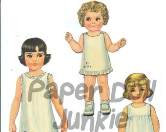 Huge Printable Set of 25 Vintage Paper Dolls and Clothes