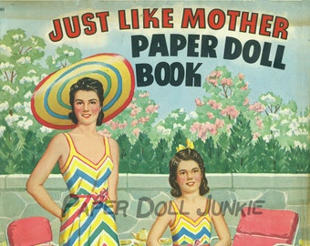 Vintage Paper Dolls, 1940s Paper Dolls Printable Paper Dolls
