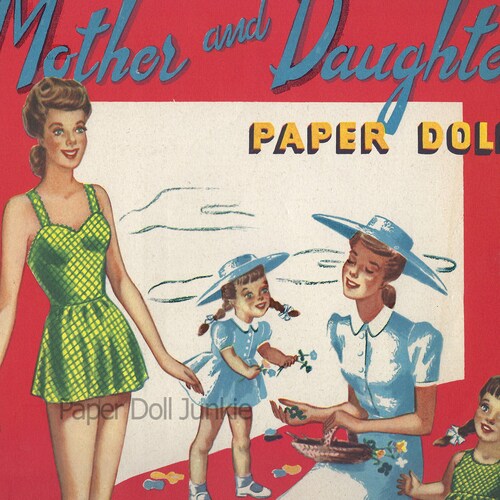 Vintage Paper Dolls Printable Paper Dolls Instant Download - Etsy