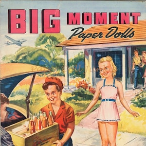 1943 Vintage Paper Dolls Big Moment Printable Paper Dolls Young Girls Clip Art