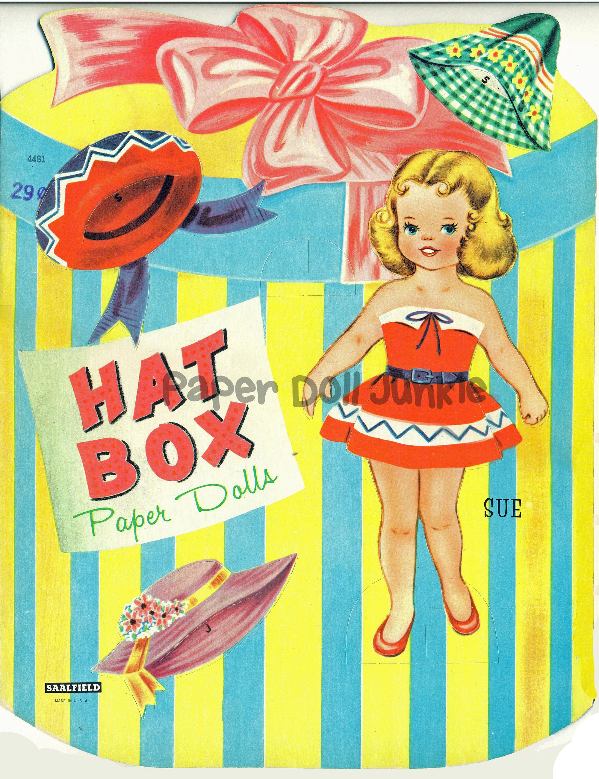 Retro Paper Dolls Clip Art 1952 Paper Dolls Saalfield Paper Dolls Happy Birthday Vintage Paper Dolls