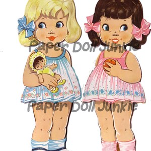 Extra Large Printable Paper Dolls, PNG and PDF Formats (Instant ...
